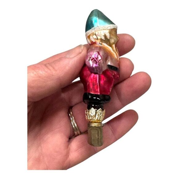 Vintage Christopher Radko Gnome Elf Pixie Clip On Christmas Tree Ornament READ - Picture 6 of 7